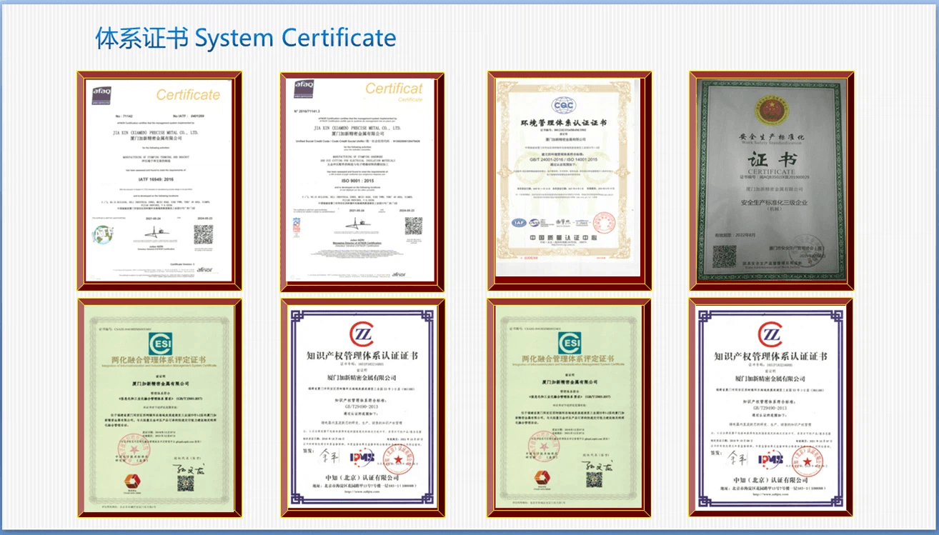 system certificate