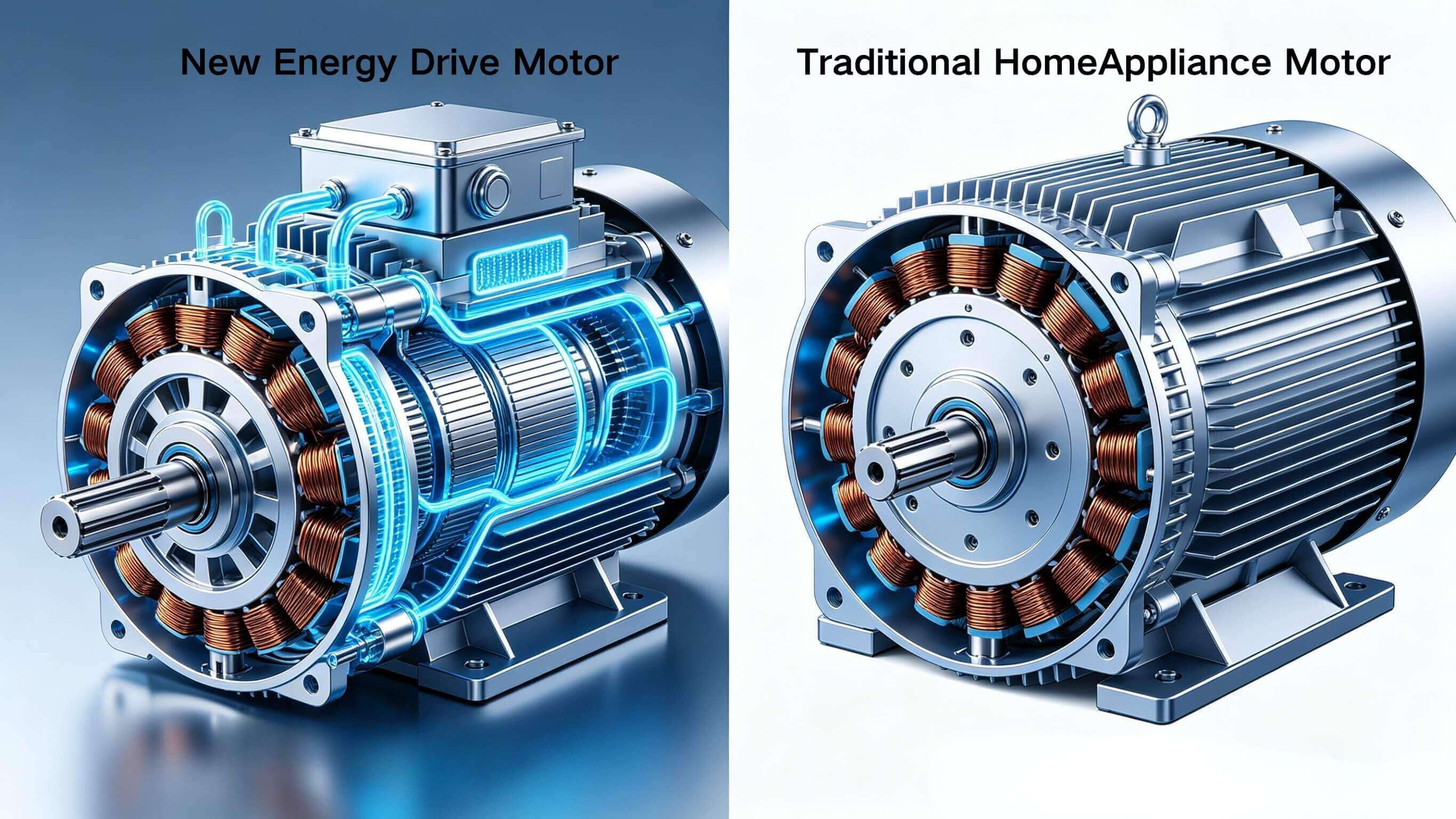 comparison-new-energy-motor-core-vs-traditional-home-appliance-motor-core-cutaway comparison-new-energy-motor-core-vs-traditional-home-appliance-motor-core-cutaway