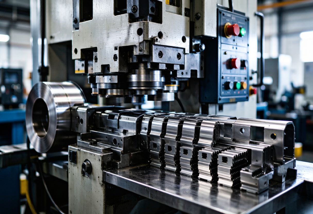 high-speed-press-with-automation-arm-stacking-interlocked-cores high-speed-press-with-automation-arm-stacking-interlocked-cores