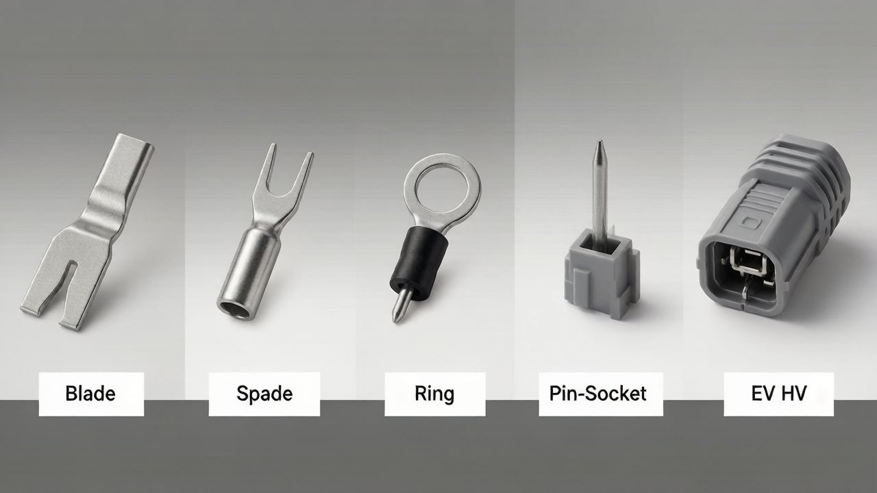 types-of-electrical-terminals-blade-spade-ring-pin-socket-ev-hv